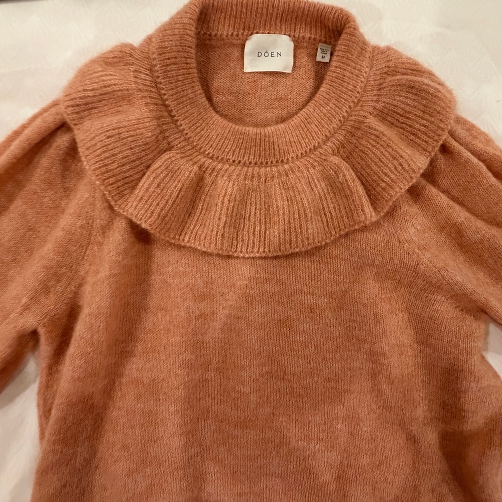 Down Azaria Alpaca Blend Women's coral Sweater M